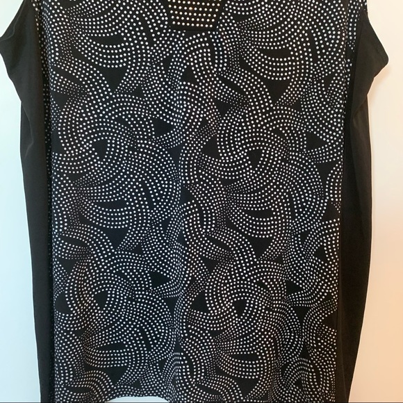 Womens Plus Size Susan Lawrence Black & White Tank Top 2x - Picture 4 of 12